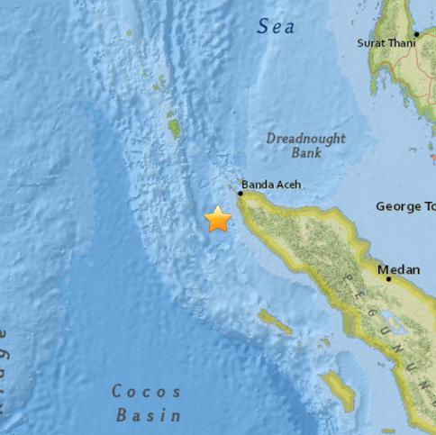 印尼西南部海域发生5.6级地震震源深53.3公里