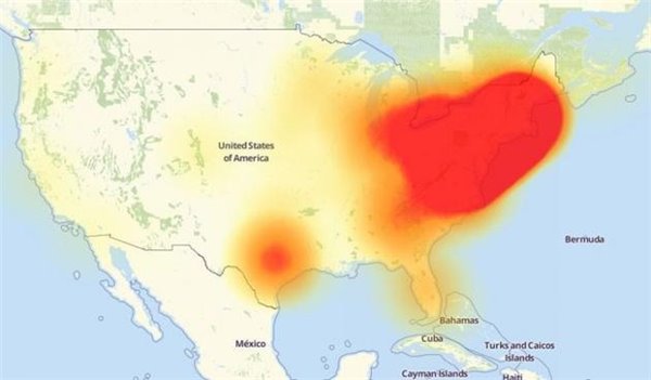 美东海岸网站遇DDoS攻击集体宕机两小时：亚马逊/Twitter也遭殃