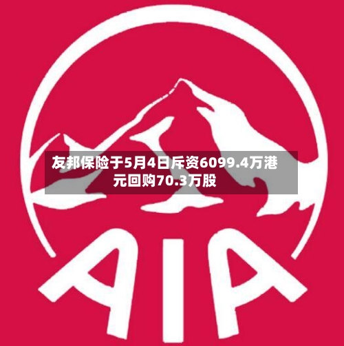 友邦保险于5月4日斥资6099.4万港元回购70.3万股