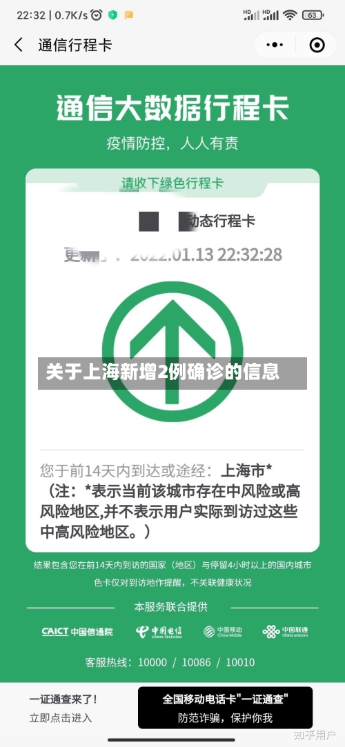 关于上海新增2例确诊的信息