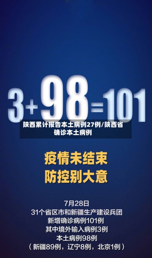 陕西累计报告本土病例27例/陕西省确诊本土病例