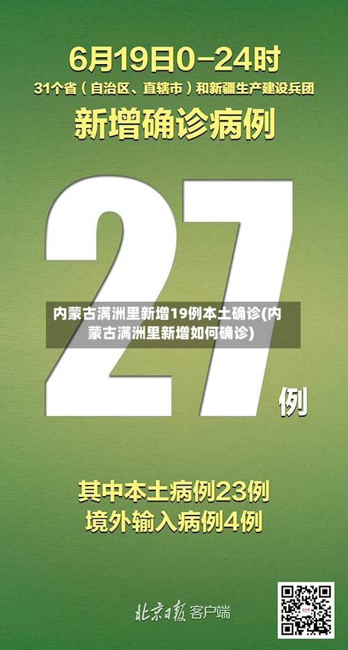 内蒙古满洲里新增19例本土确诊(内蒙古满洲里新增如何确诊)